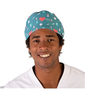 Gorro cirujano tiras "Corazón" 4473-2884