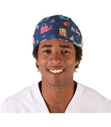 Gorro cirujano tiras "Pet Shop" 4473-2885