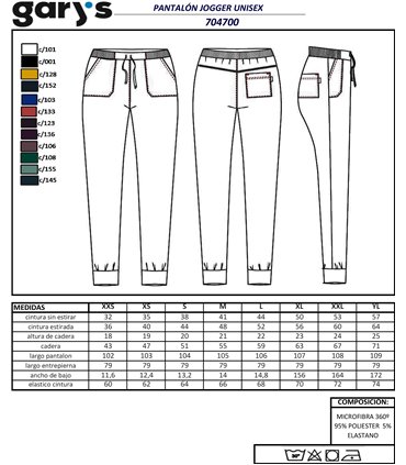 Pantalón unisex Microfibra 360 Jogger 7047