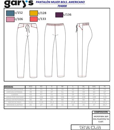 Pantalón mujer Microfibra 360 7048