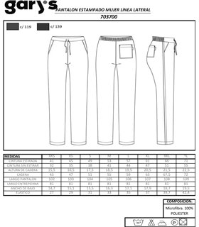 Pantalón microfibra mujer 7037 gris