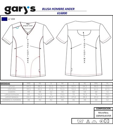 Blusa hombre microfibra Ander 6168