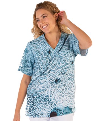 Blusa sanitaria unisex ecológica Eider Fucus 6118