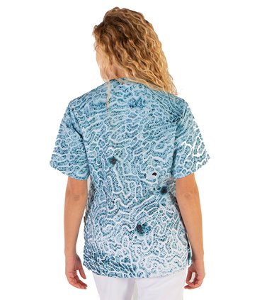 Blusa sanitaria unisex ecológica Eider Fucus 6118