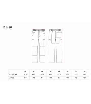 Pantalón ignífugo WORK FLAME B1490