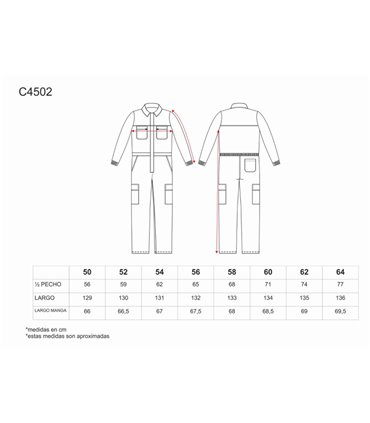Buzo para industria y mecánica C4502
