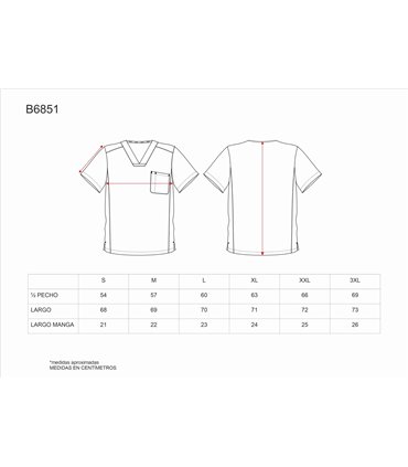 Casaca unisex elástica servicios B6851