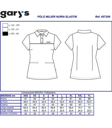 Polo mujer elástico microfibra Nuria 6573