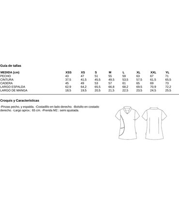 Blusa servicios mujer Oxford Brenda 6562