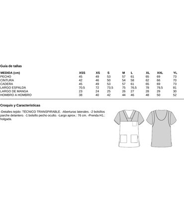 Blusa servicios hombre Peach Izan 6157