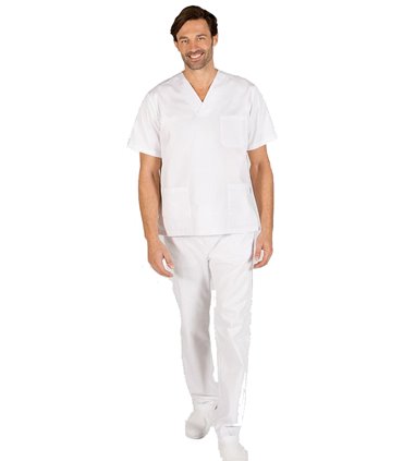 Conjunto sanitario unisex blanco 841