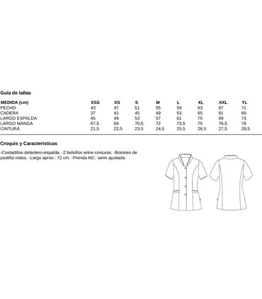 Blusa mujer servicios piso Emma 6099