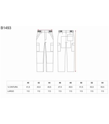 Pantalón Ignifugo y Antiestático B1493