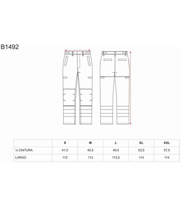 Pantalón ignífugo WORK FLAME B1492