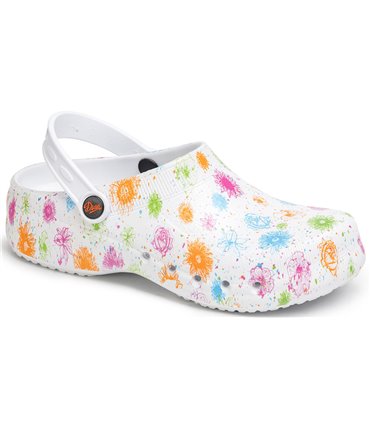 Zueco EVA Dian estampado blanco