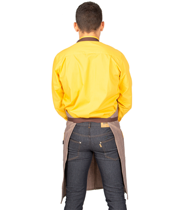 Delantal peto urban chocolate 100006