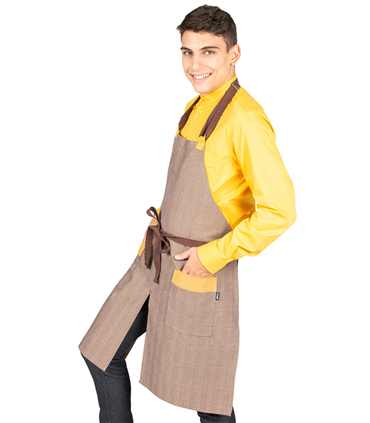 Delantal peto urban chocolate 100006