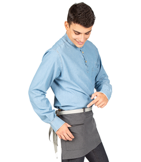 Delantal corto urban gris marengo 100015