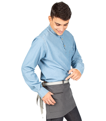 Delantal corto urban gris marengo 100015