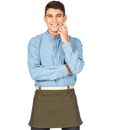 Delantal corto urban verde caqui 100015