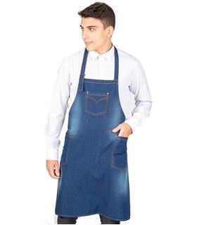 Delantal peto urban tejano lavado 161400