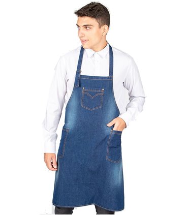 Delantal peto urban tejano lavado 161400