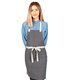 Delantal peto urban hebilla gris marengo 100014