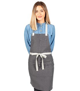 Delantal peto urban hebilla gris marengo 100014