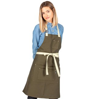 Delantal peto urban hebilla verde caqui 100014