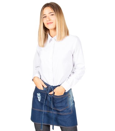 Delantal peto urban tejano lavado 161400