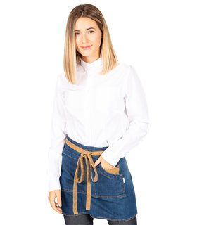 Delantal corto urban tejano lavado 1495