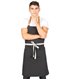 Delantal peto tirante piel negro 100009