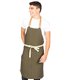 Delantal peto tirante piel verde caqui 100009
