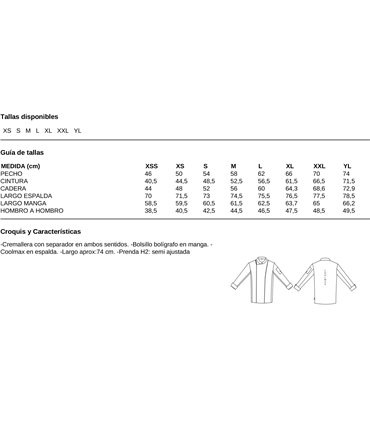 Chaqueta cocina Eolo Gastro Chef 9343