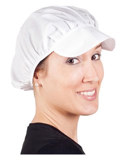 Gorra mujer popelín blanca paquete 420