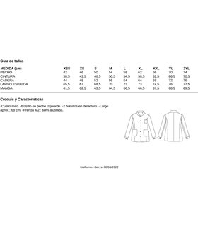 Camisa de mujer camarera en hostelería 6202