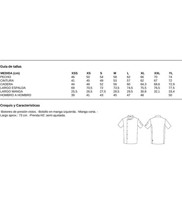 Chaqueta Cocina Unisex Luque 9451