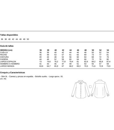 Camisa de hombre Oxford 2952
