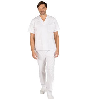 Conjunto sanitario unisex botón blanco 840