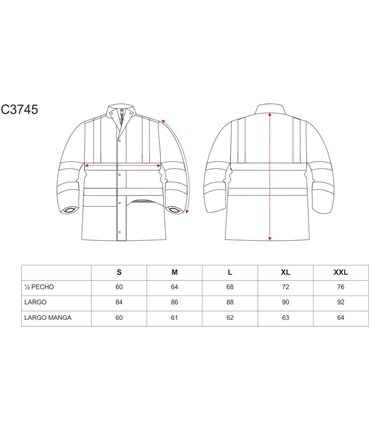 Parka de Alta Visibilidad 4 en 1 c3745 EN343