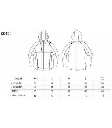 Chaqueta Deportiva Workshell mujer S9494