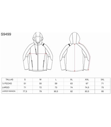 Chaqueta Deportiva Workshell unisex S9499