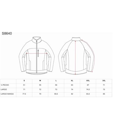 Chaqueta Workshell Sport S8640