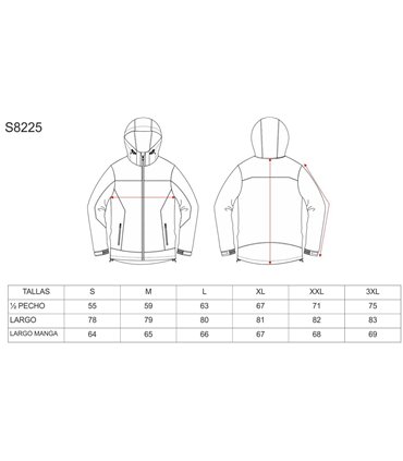 Chaqueta Workshell Sport impermeable S8225