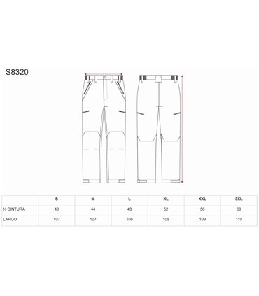Pantalón Impermeable Sport S8320