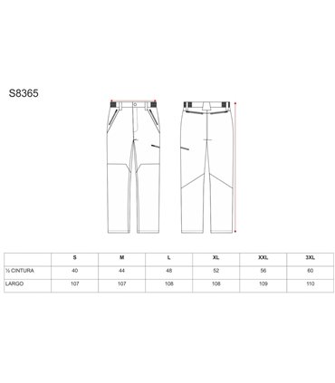 Pantalón workshell camuflaje Sport S8365