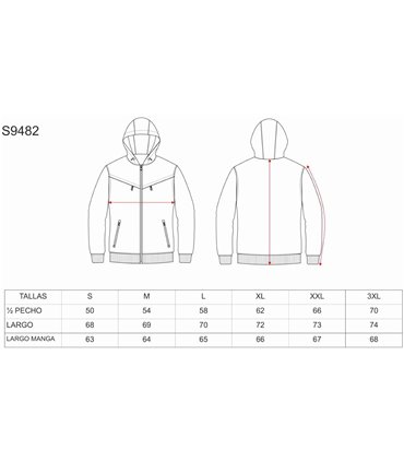 Sudadera Worshell Deportiva S9482