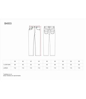 Pantalón vaquero industria y servicios B4003