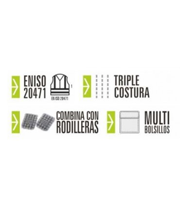 Pantalón de Alta Visibilidad ISO Clase 1 C2912