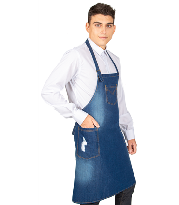 Delantal peto urban tejano lavado 161400